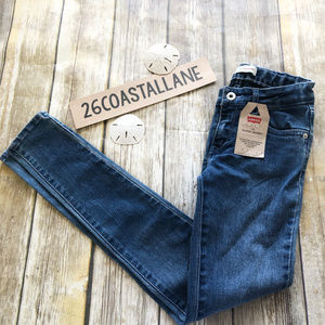Girls Levi 710 Super Skinny Jeans 12 Regular NWT